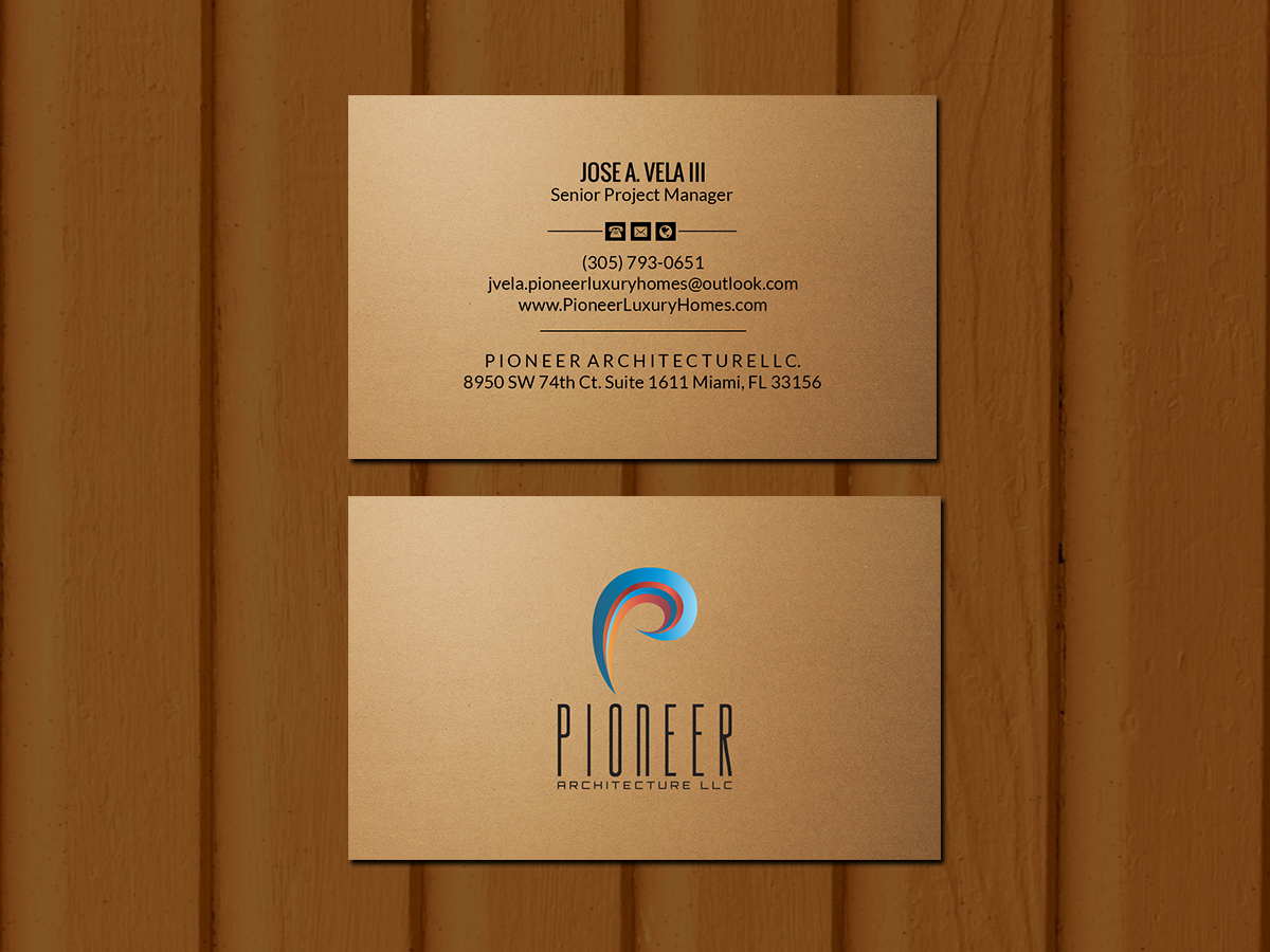 Business Card Design by Creations Box 2015 for Pioneer Inter-Development, Inc.  | Design #19098372
