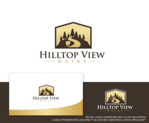 Design de Logo par alvinnavarra pour Hilltop view Dairy  | Design : #19108142