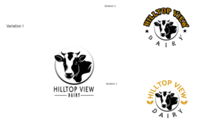 Hilltop View Dairy | Logo-Design von CreativelyYours