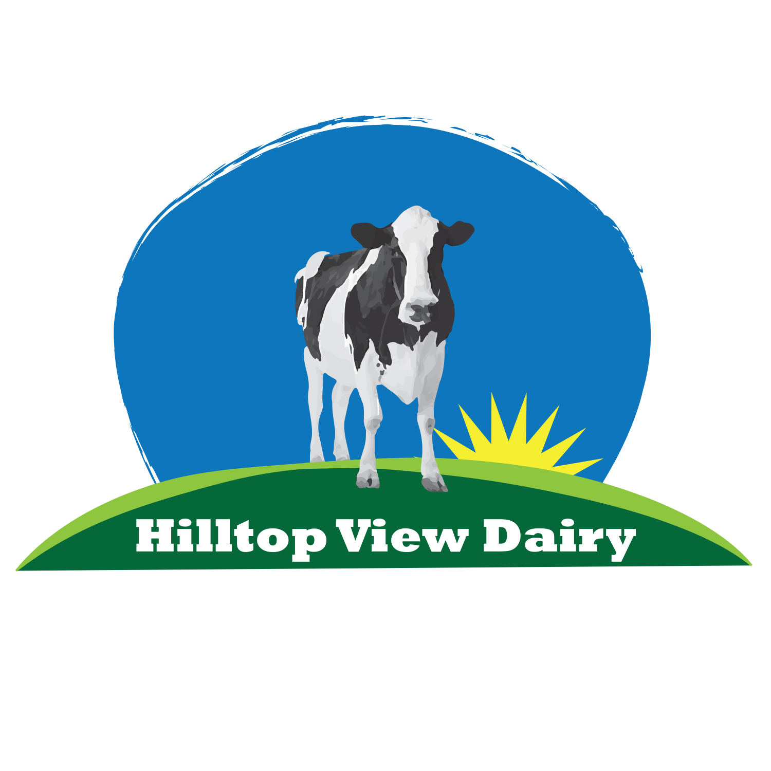 Logo Design by designbybrad for Hilltop view Dairy  | Design #19101685