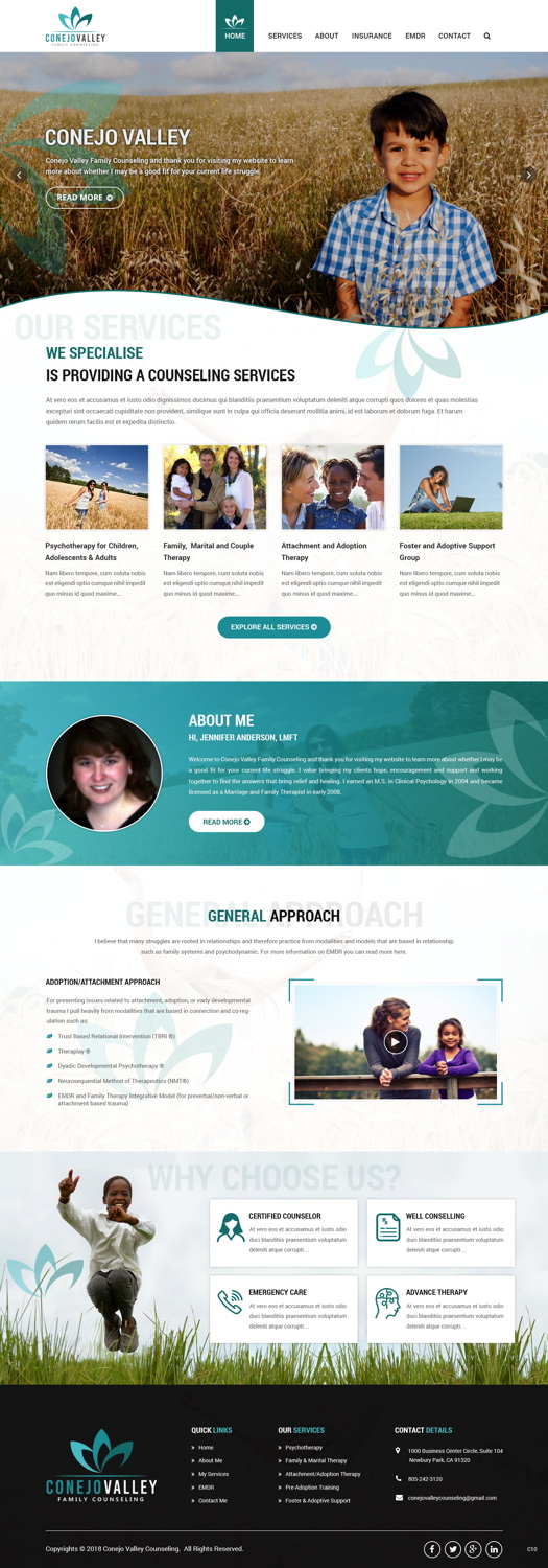 Diseño Web por pb para Conejo Valley Family Counseling | Diseño #19106045
