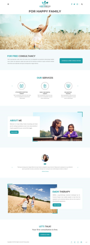 Web Design by pb for Conejo Valley Family Counseling | Design: #19106046