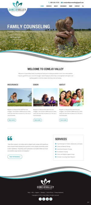 Web Design by pb for Conejo Valley Family Counseling | Design: #19106047