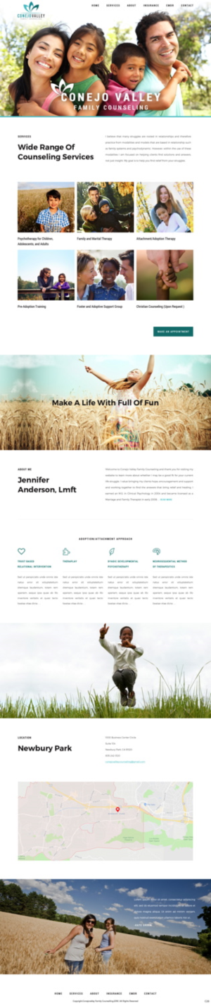 Web Design by pb for Conejo Valley Family Counseling | Design: #19106049