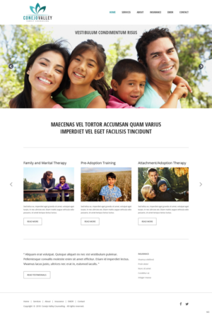 Web Design by pb for Conejo Valley Family Counseling | Design: #19106052
