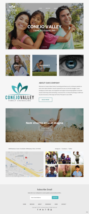 Web Design by pb for Conejo Valley Family Counseling | Design: #19106054