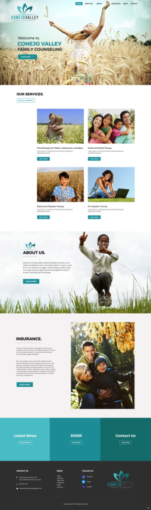 Web Design by pb for Conejo Valley Family Counseling | Design: #19106056