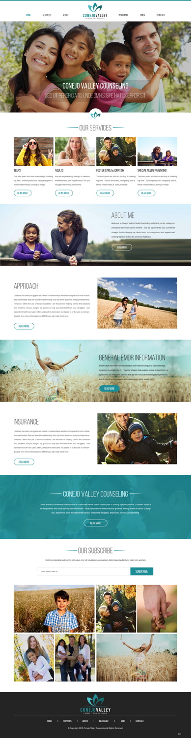 Web Design par pb pour Conejo Valley Family Counseling | Design #19182372