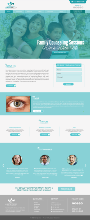 Web Design par chandrayaan.creative pour Conejo Valley Family Counseling | Design : #19139417