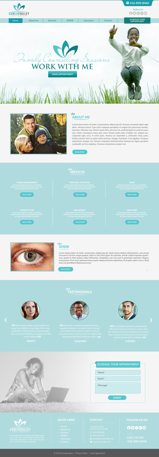 Web-Design von chandrayaan.creative für Conejo Valley Family Counseling | Design #19139611