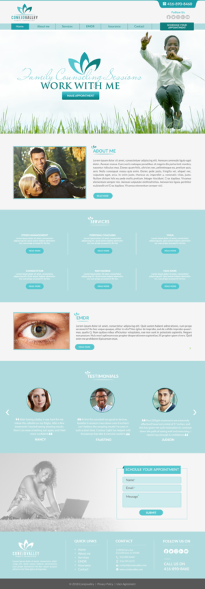 Web Design par chandrayaan.creative pour Conejo Valley Family Counseling | Design : #19139611