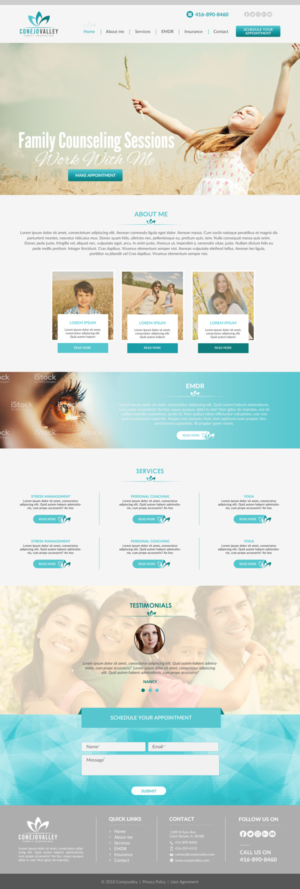 Web Design by chandrayaan.creative for Conejo Valley Family Counseling | Design #19148244