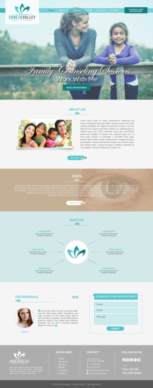 Web Design by chandrayaan.creative for Conejo Valley Family Counseling | Design: #19154184