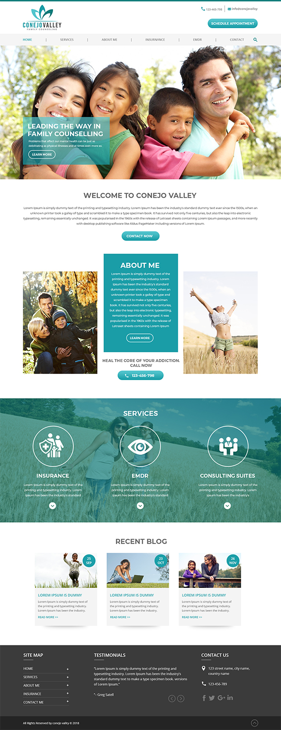 Web-Design von onixdesign für Conejo Valley Family Counseling | Design #19099121