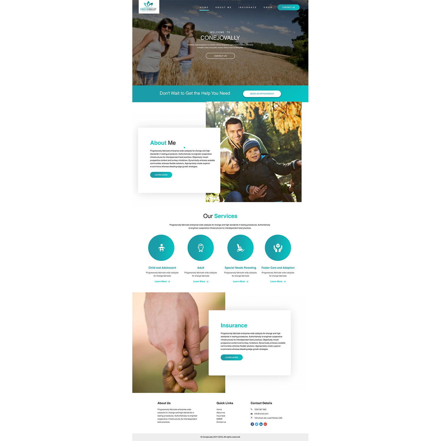 Diseño Web por Hassaan Shah para Conejo Valley Family Counseling | Diseño #19132518