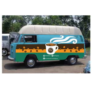 ROLLING BEANZ VW COMBI MOBILE COFFEE TRUCK  | Graphic Design by 75-R-P-Z