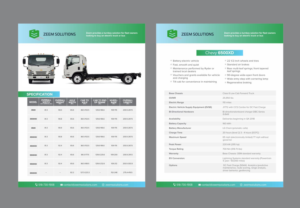 Zeem truck specs | Flyer Design by DesignMarket