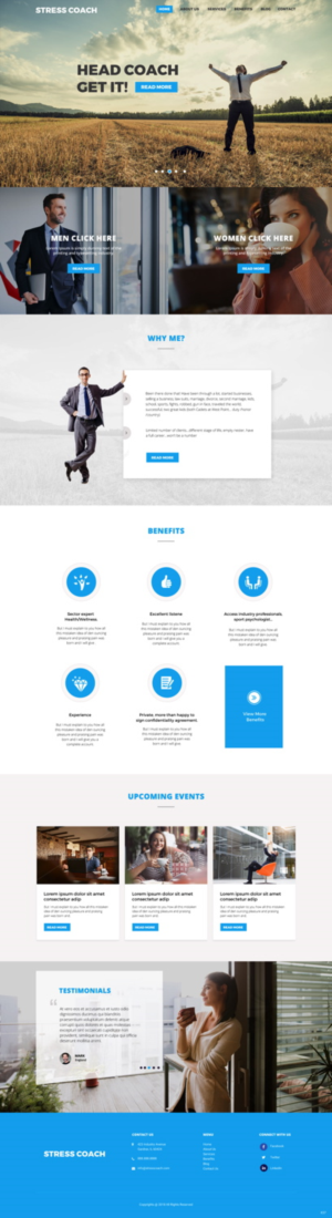 Web Design by pb for Stress Coach | Design: #19121507