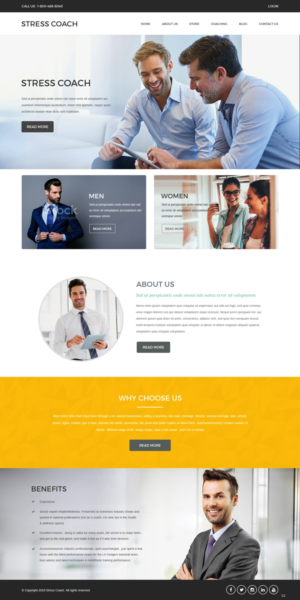 Web Design by pb for Stress Coach | Design: #19130919