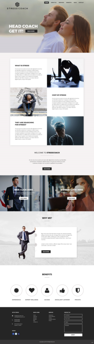 Web Design by pb for Stress Coach | Design: #19277204