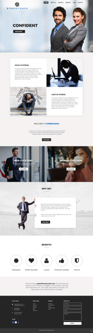 Web Design by pb for Stress Coach | Design: #19379345