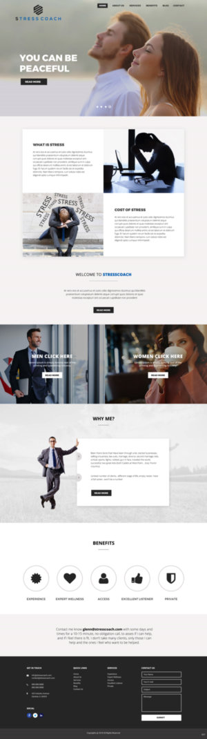 Web Design by pb for Stress Coach | Design: #19379346