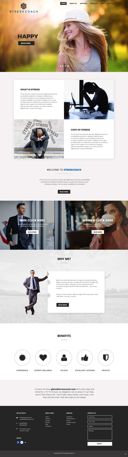 Diseño Web por pb para Stress Coach | Diseño #19379347