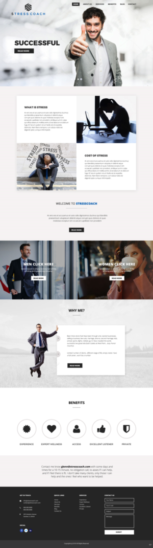 Web Design by pb for Stress Coach | Design: #19379348
