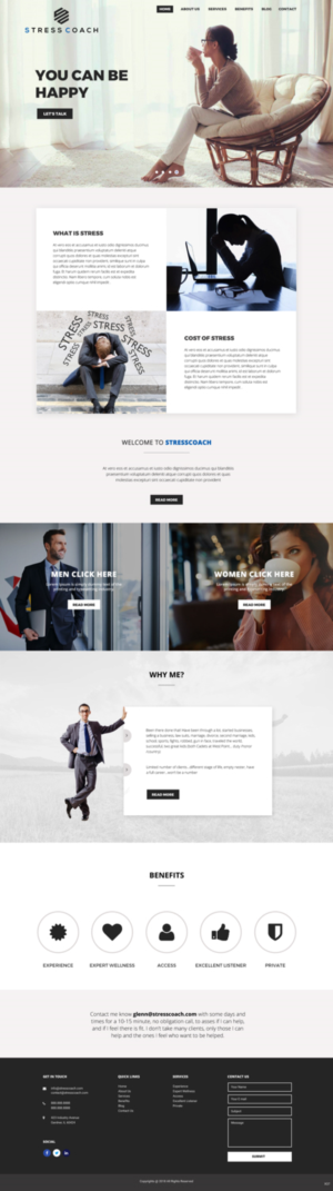 Web Design by pb for Stress Coach | Design: #19411828
