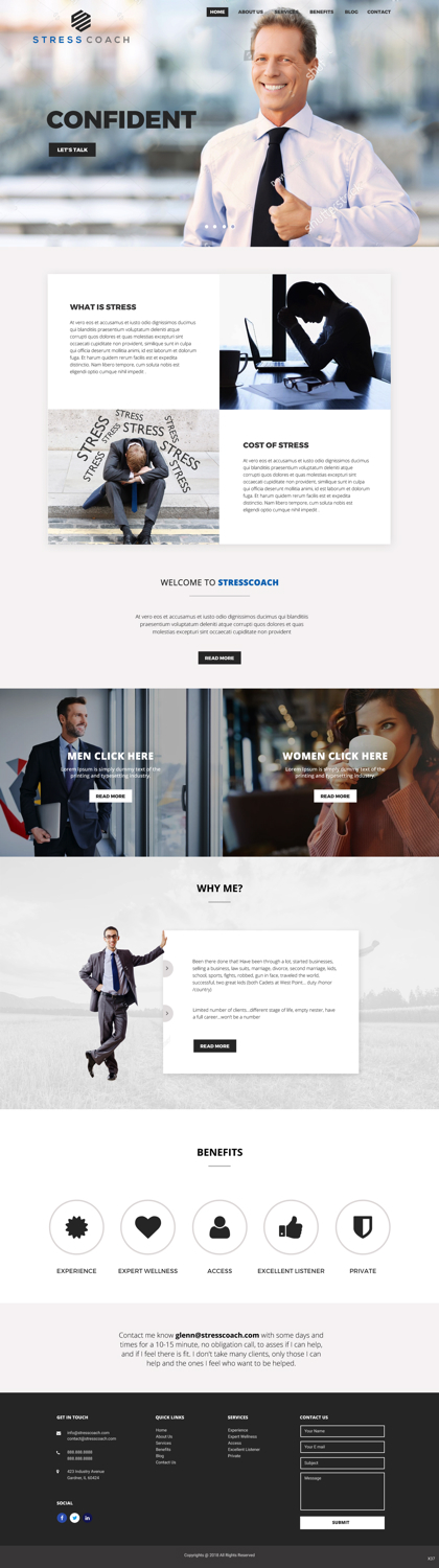 Web Design by pb for Stress Coach | Design #19525216