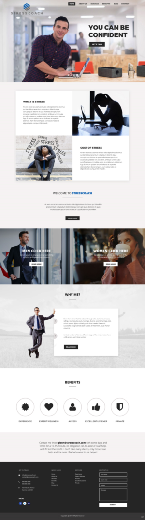 Web Design by pb for Stress Coach | Design: #19532506