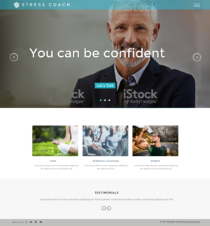 Web Design by chandrayaan.creative for Stress Coach | Design: #19154266