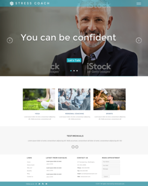 Web Design by chandrayaan.creative for Stress Coach | Design: #19154371