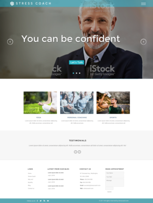 Web Design by chandrayaan.creative for Stress Coach | Design: #19154460