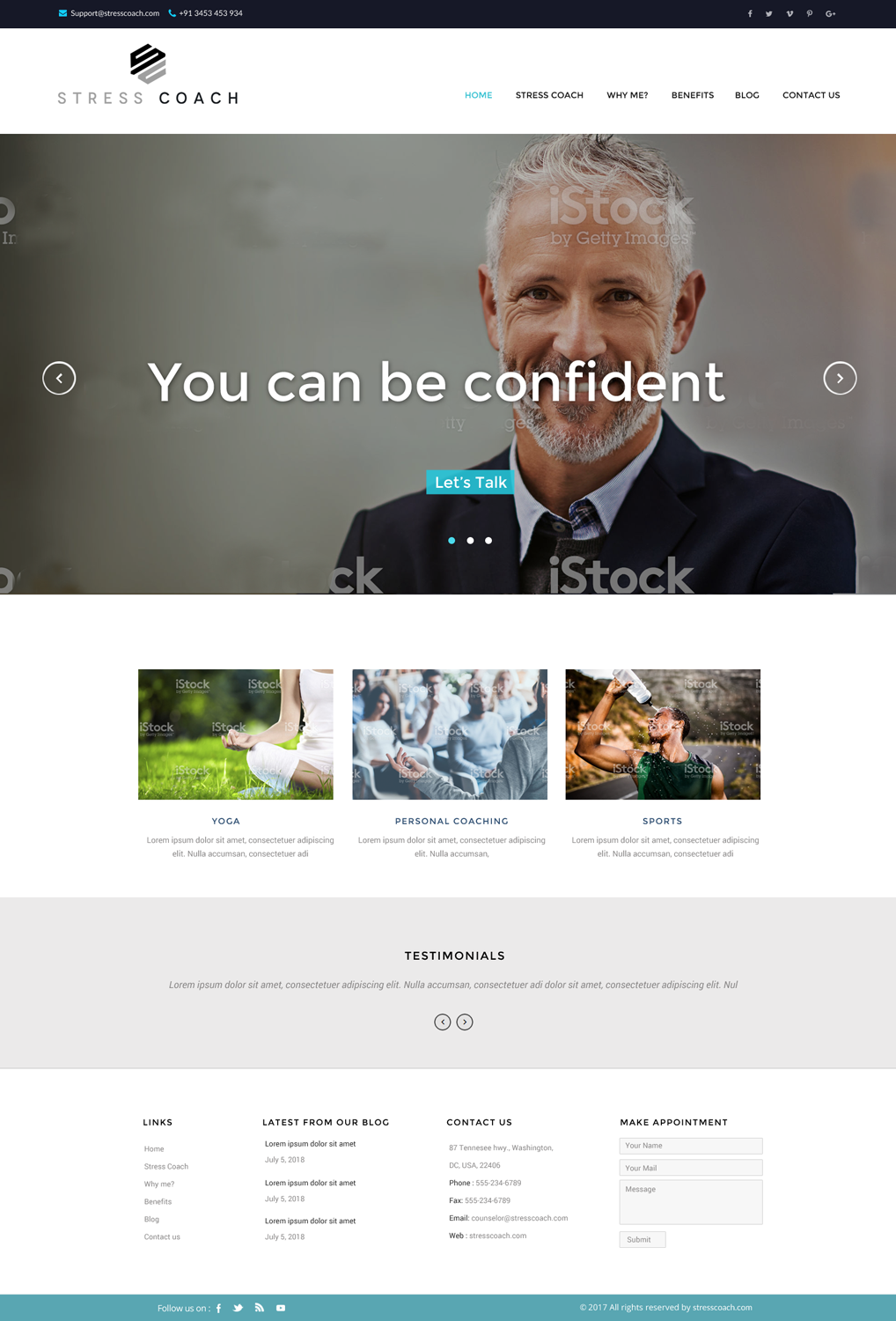 Diseño Web por chandrayaan.creative para Stress Coach | Diseño #19154625