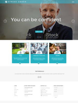 Web Design by chandrayaan.creative for Stress Coach | Design: #19187071