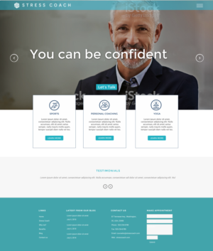 Stress Coach website | Diseño Web por chandrayaan.creative
