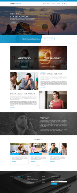 Stress Coach website | Web Design by lemosys infotech