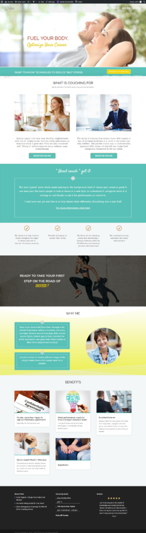 Web Design by lethu7162 for Stress Coach | Design #19131314