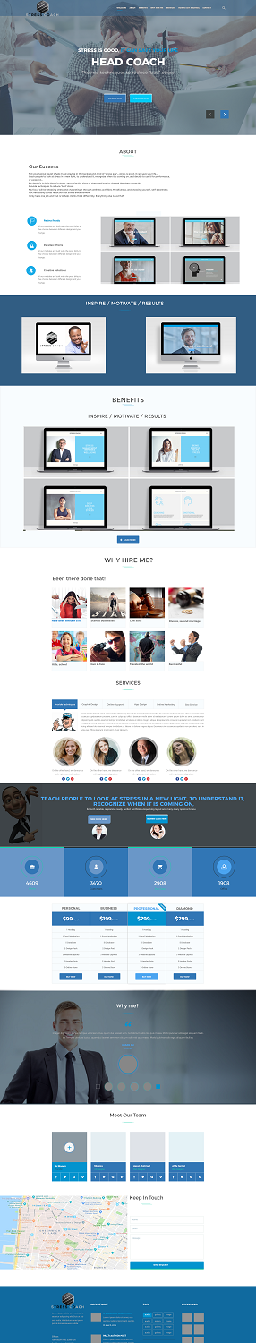 Web Design by Grebowiec Peter for Stress Coach | Design: #19175846
