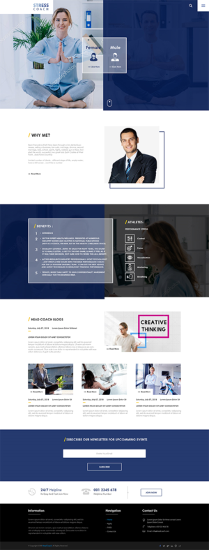 Web Design by PiXthemes for Stress Coach | Design #19121065