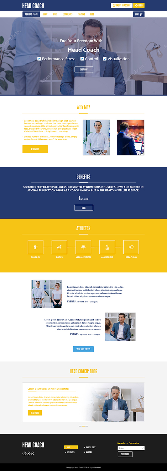 Web Design by PiXthemes for Stress Coach | Design #19123166