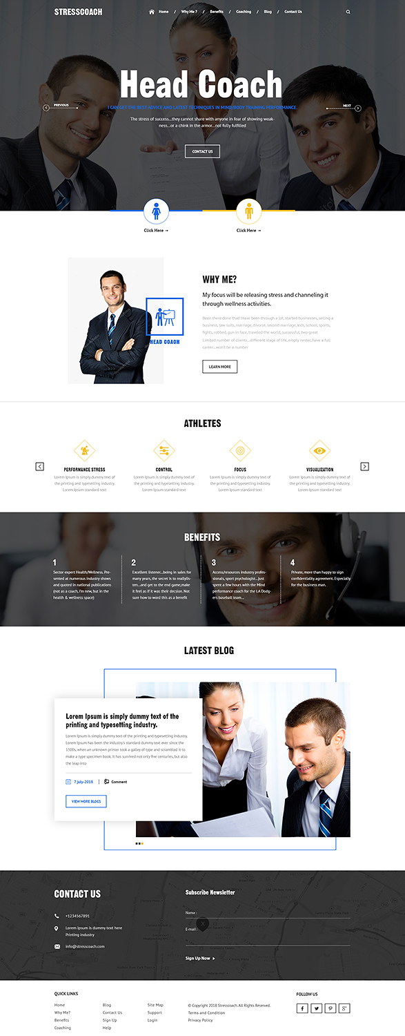 Web Design by PiXthemes for Stress Coach | Design #19123184