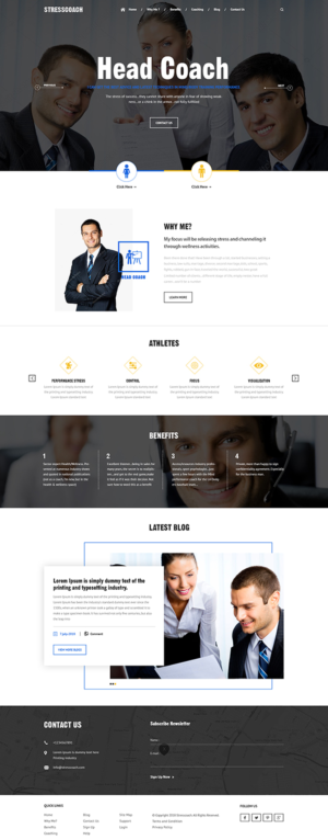 Web Design by PiXthemes for Stress Coach | Design: #19123184