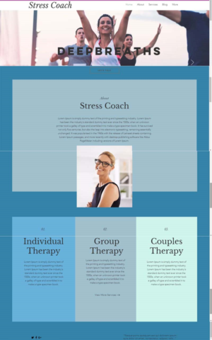 Web Design by Aides for Stress Coach | Design #19152391