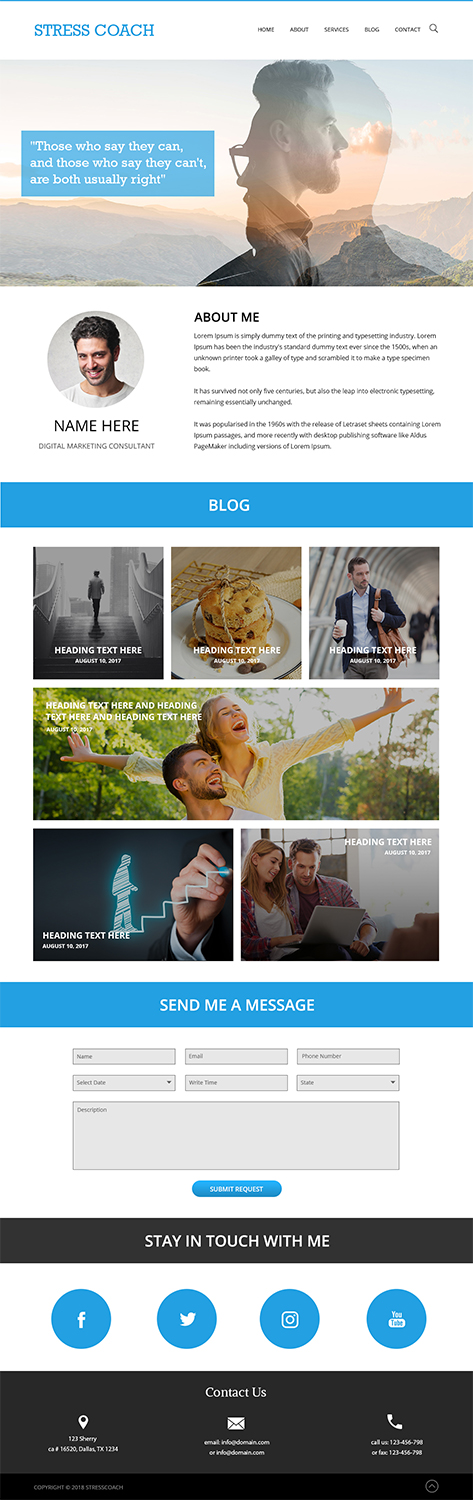 Web-Design von onixdesign für Stress Coach | Design #19107099