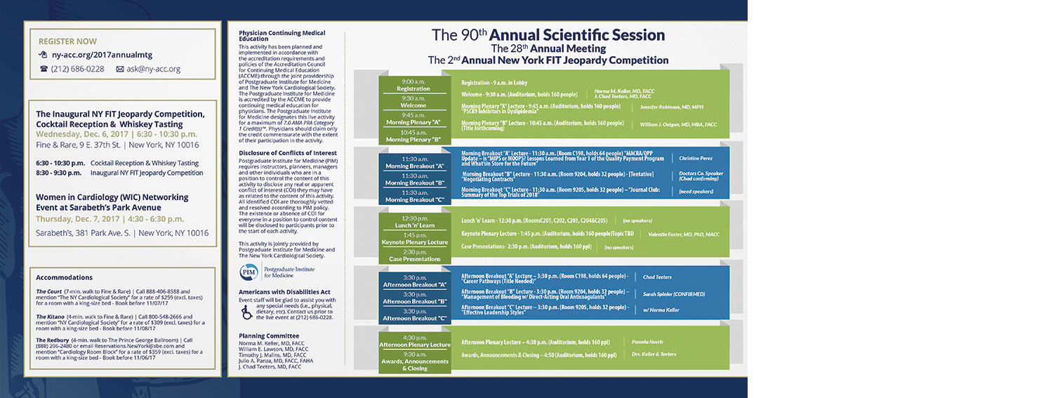 Brochure Design by VEGA-Designs for The New York Cardiological Society, Inc. | Design #19110465
