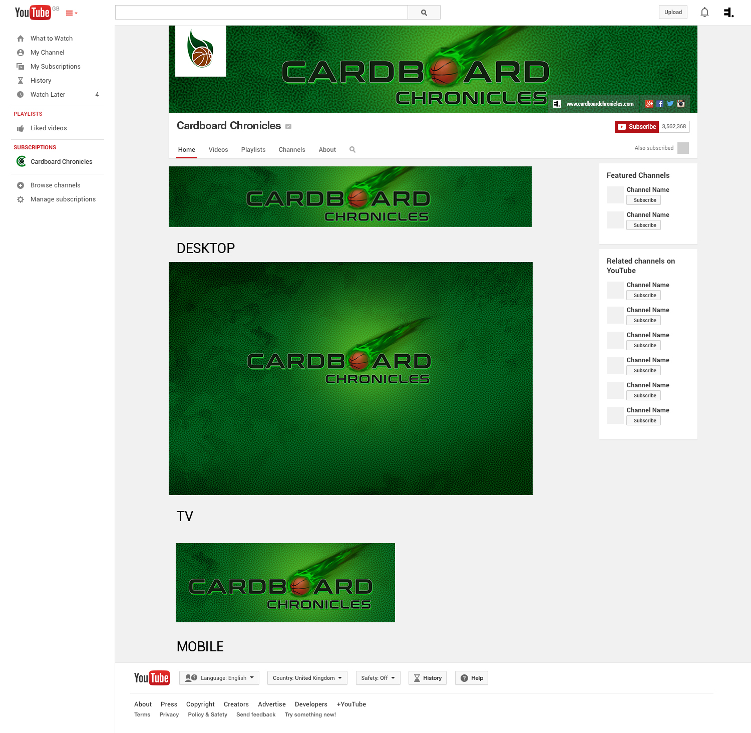YouTube Design by chipchip15 for this project | Design #19132988