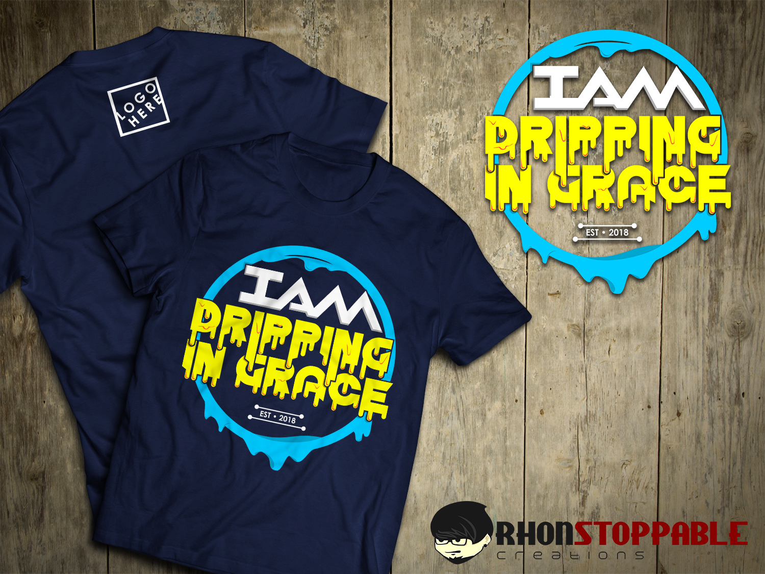 T-shirt Design by RhonStoppable for I AM The Brand | Design #19155664