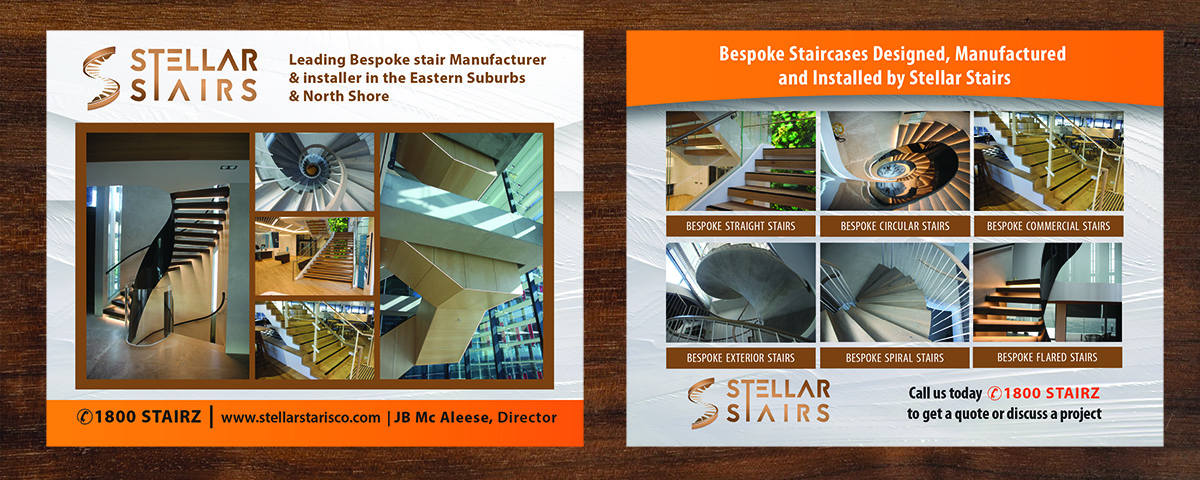 Postcard Design by Venus L. Penaflor for Stellar Stairs | Design #19182287